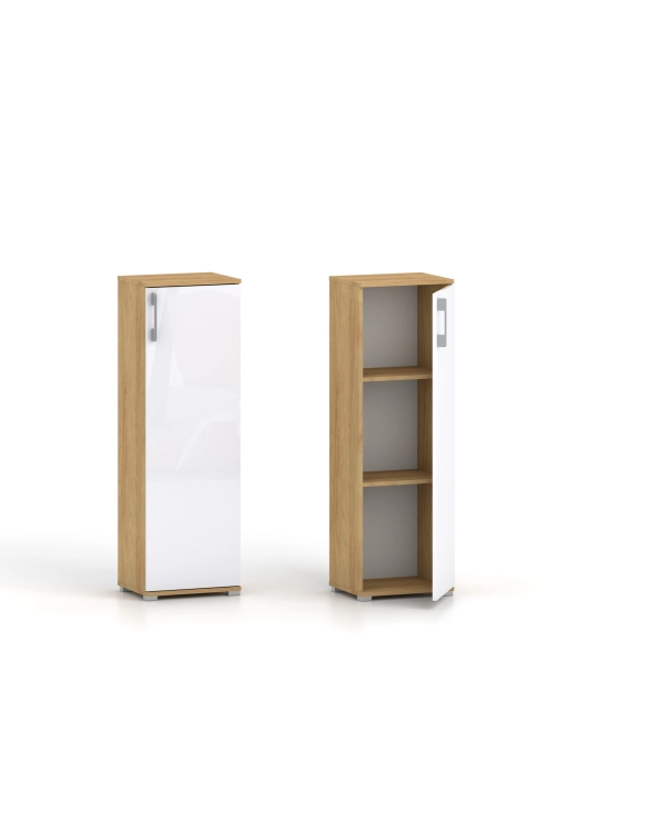 Regał komoda Pola 1D 110 x 30 cm Hikora naturalna